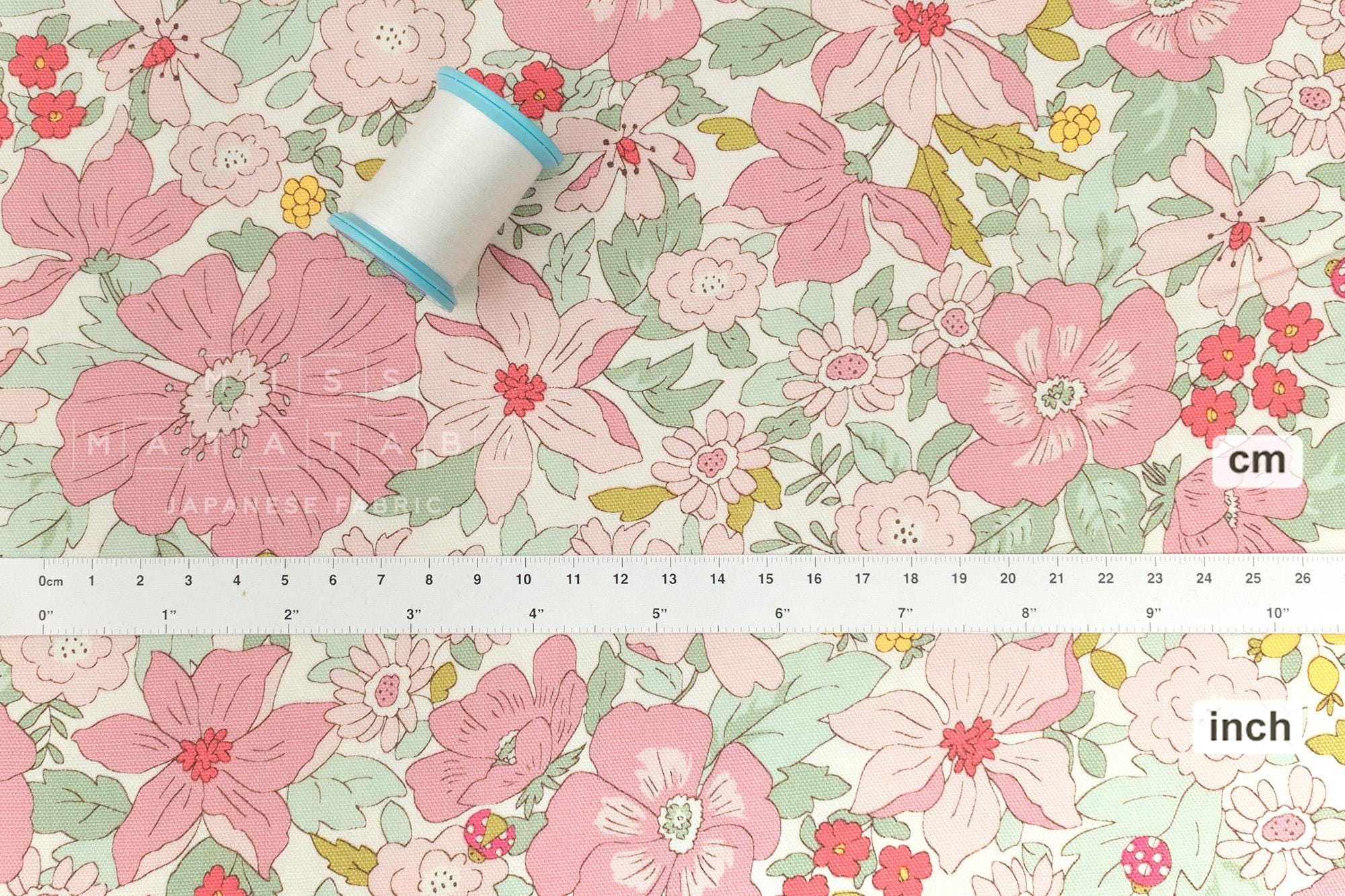 Japanese Fabric All the Flowers - pink - 50cm