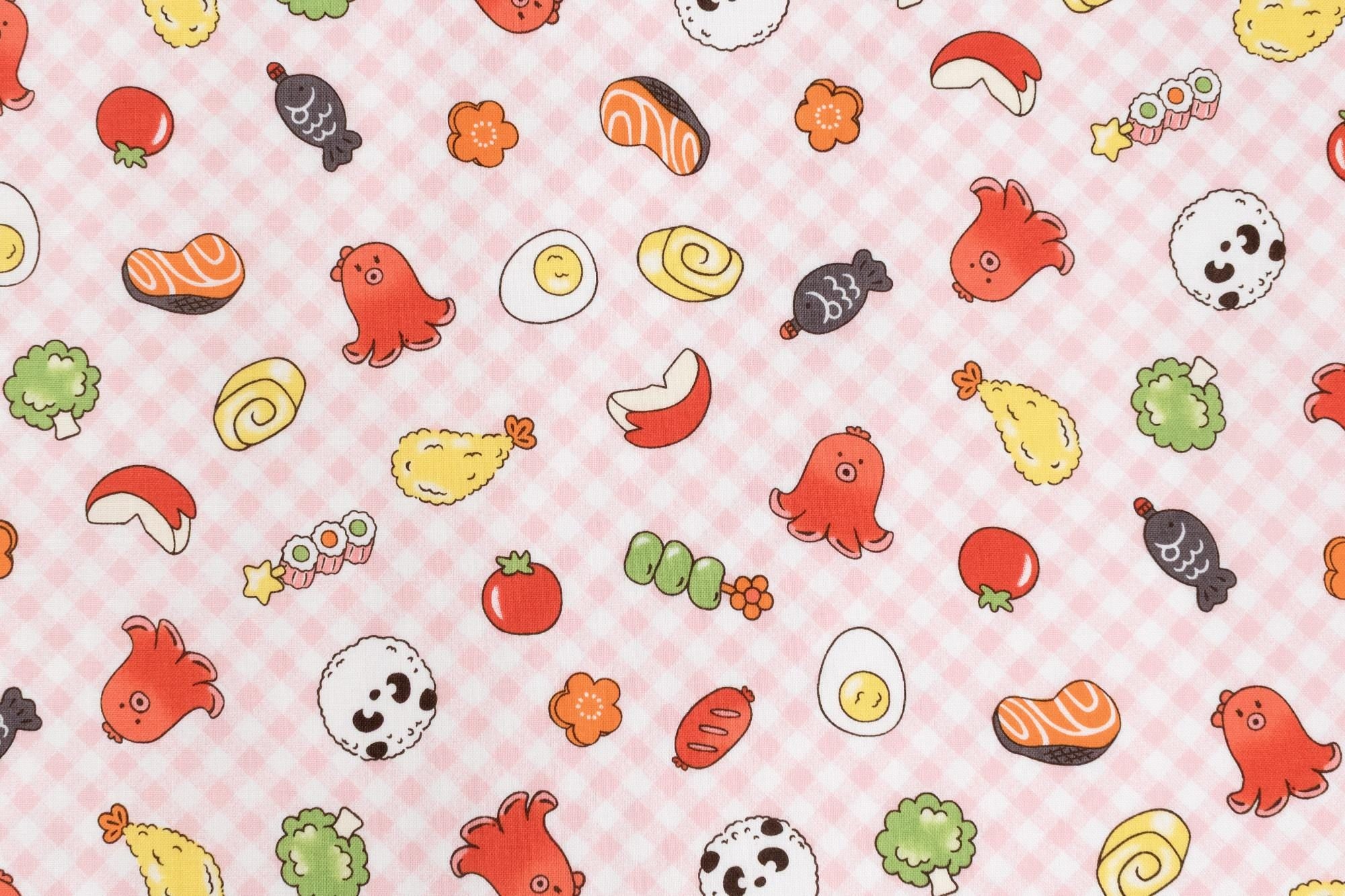 Japanese Fabric Obento - pink - 50cm