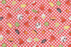 Japanese Fabric Obento - red - 50cm