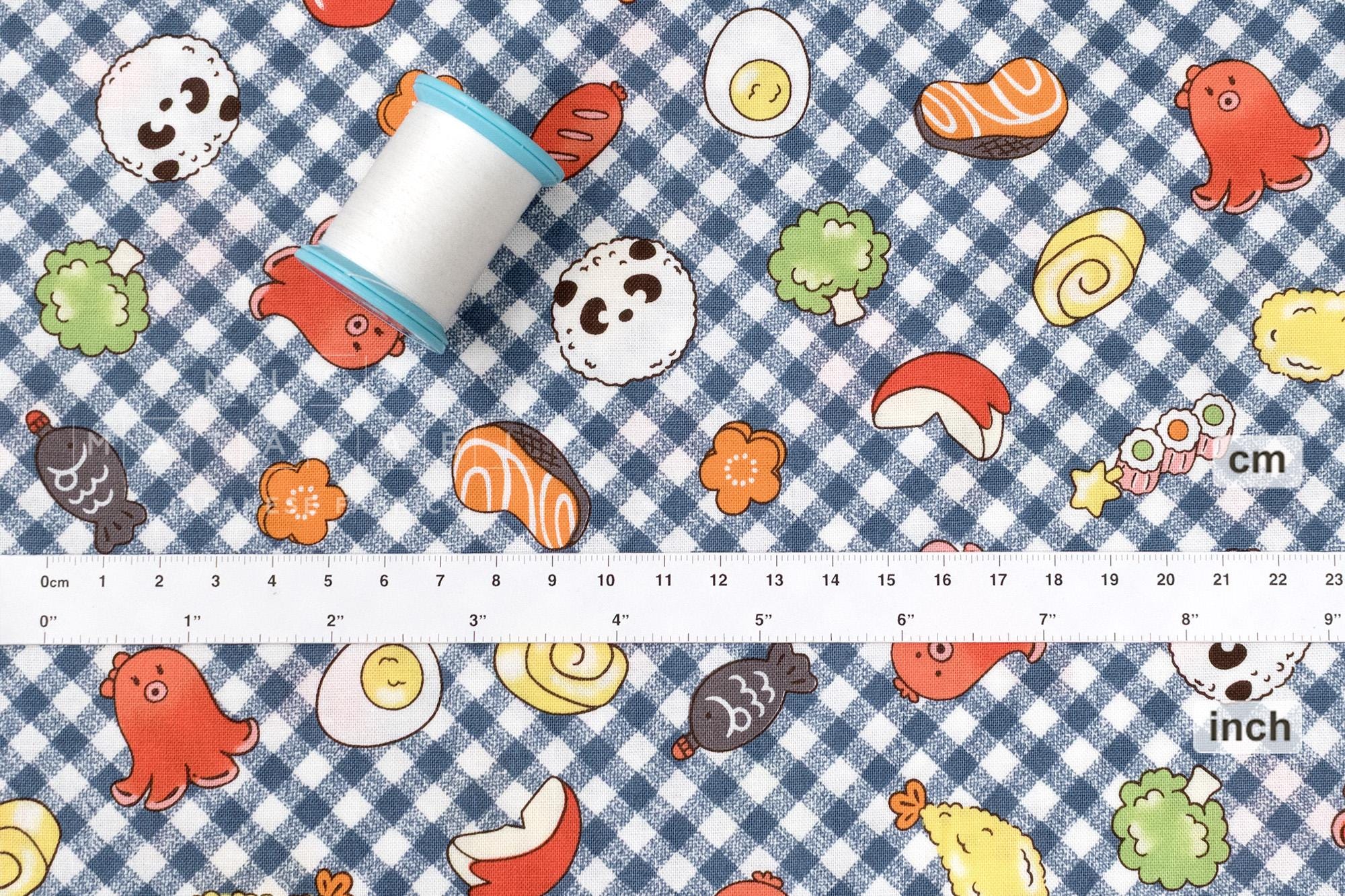 Japanese Fabric Obento - navy blue - 50cm