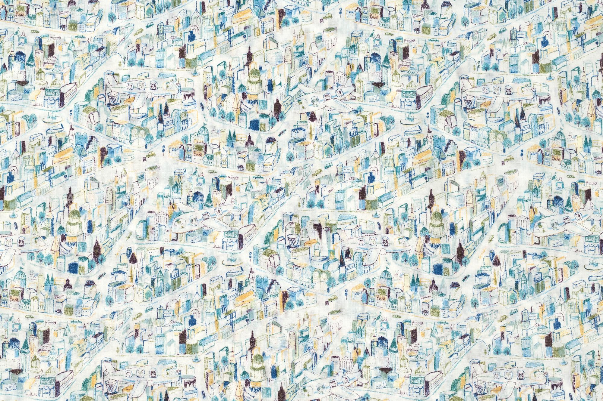 Japanese Fabric Cats Take Flight - C - 50cm