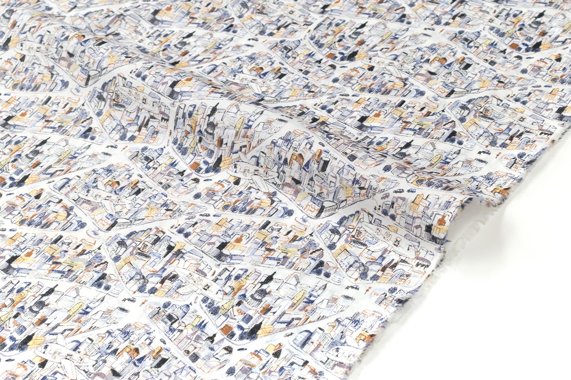 Japanese Fabric Cats Take Flight - E - 50cm