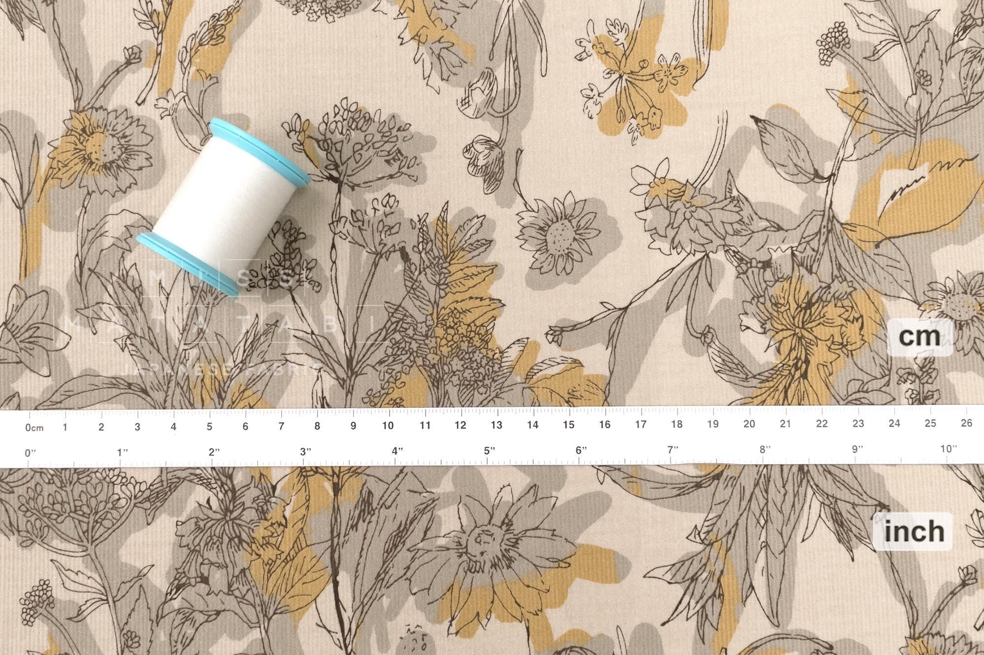 Japanese Fabric Corduroy Hailey - B - 50cm