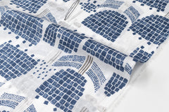 Japanese Fabric Blue Tulips - 50cm