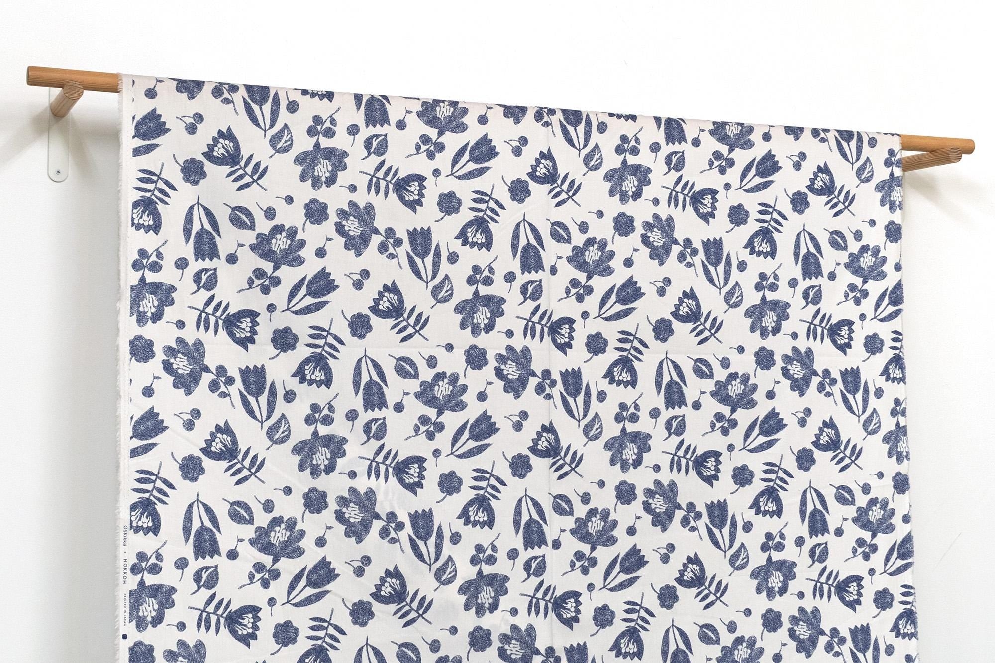 Japanese Fabric Lynette - blue - 50cm