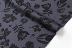 Japanese Fabric Lynette - charcoal - 50cm
