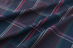 DEADSTOCK Japanese Fabric Yarn Dyed Plaid - navy - 50cm