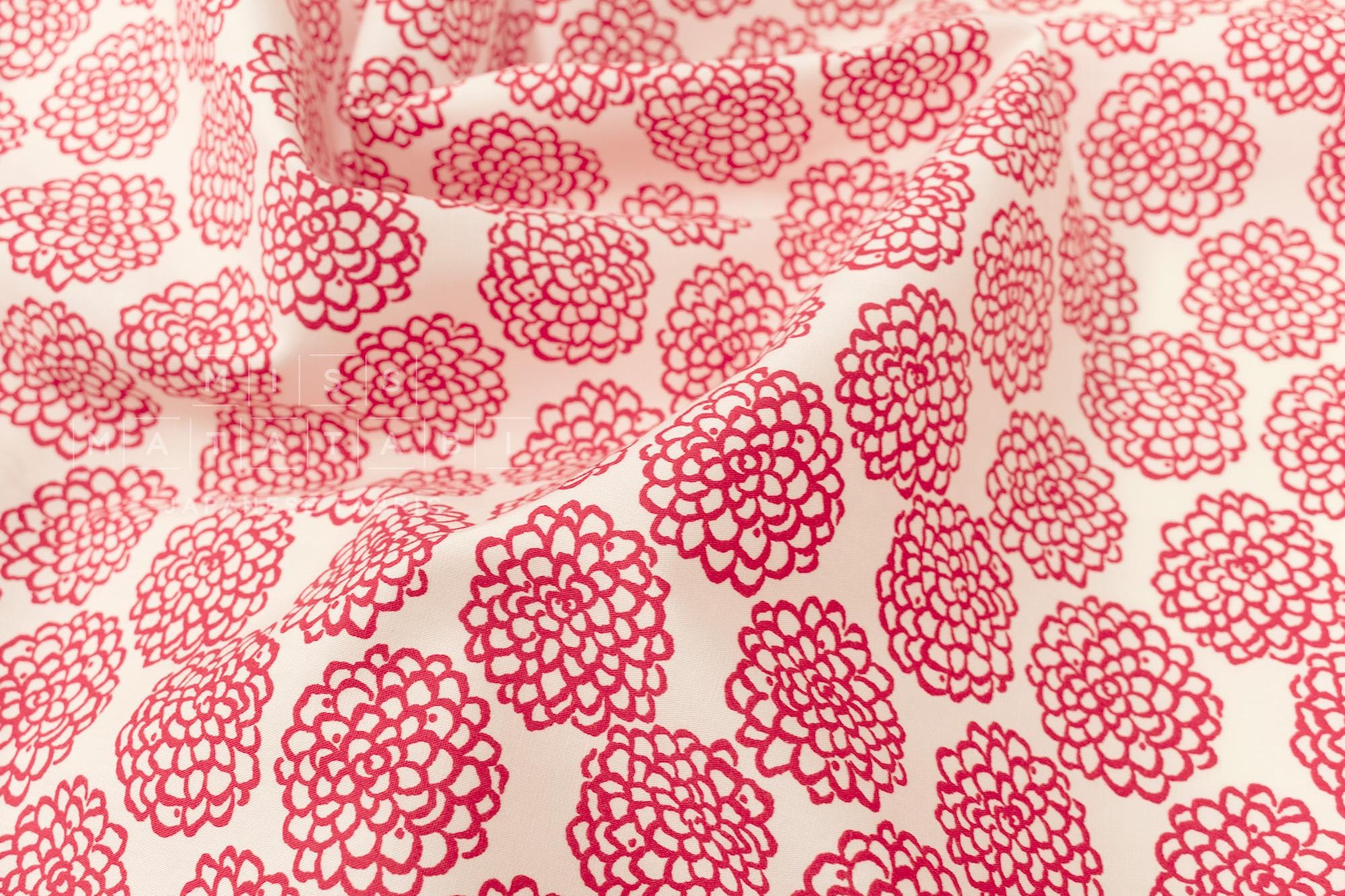 Japanese Fabric Mini Dahlia - A - 50cm