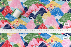 Japanese Fabric Misty Mountains - A - 50cm