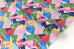 Japanese Fabric Misty Mountains - A - 50cm
