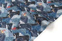 Japanese Fabric Misty Mountains - D - 50cm