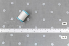 Japanese Fabric Metallic Dots Voile - grey, silver - 50cm