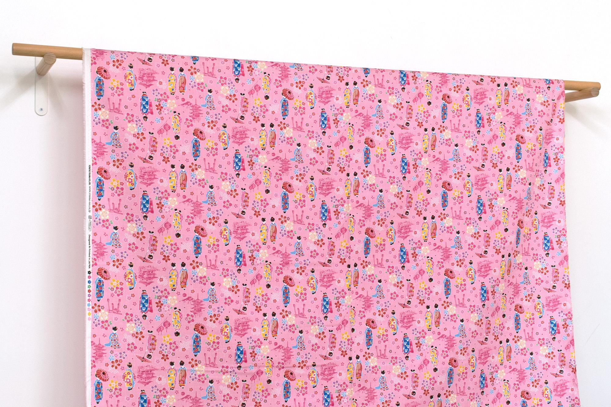 Japanese Fabric Little Maiko Dobby - B - 50cm