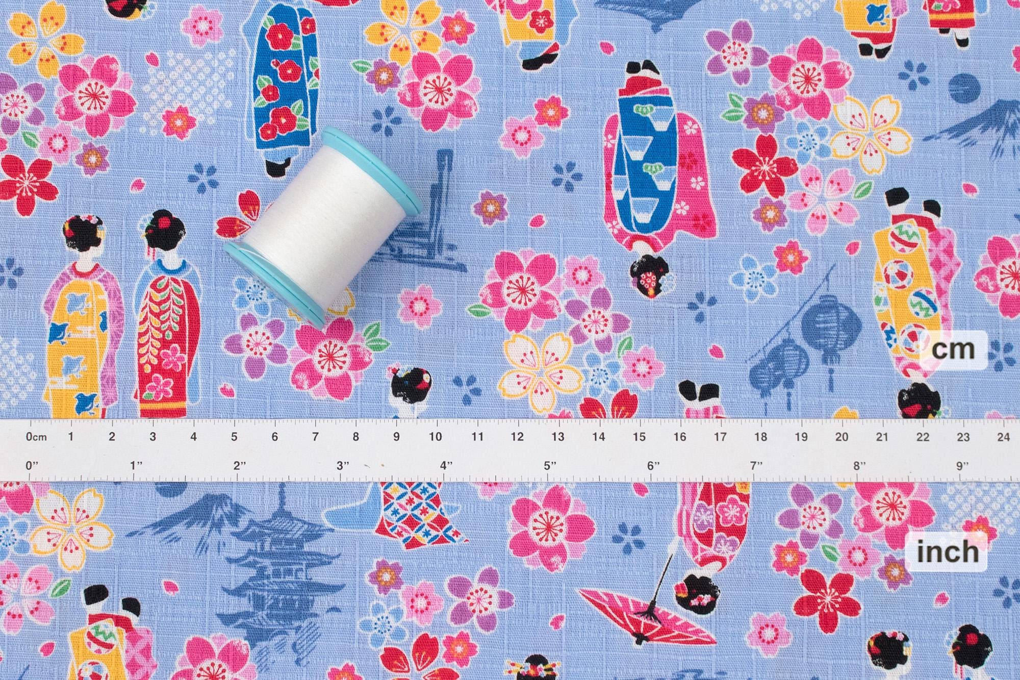 Japanese Fabric Little Maiko Dobby - C - 50cm