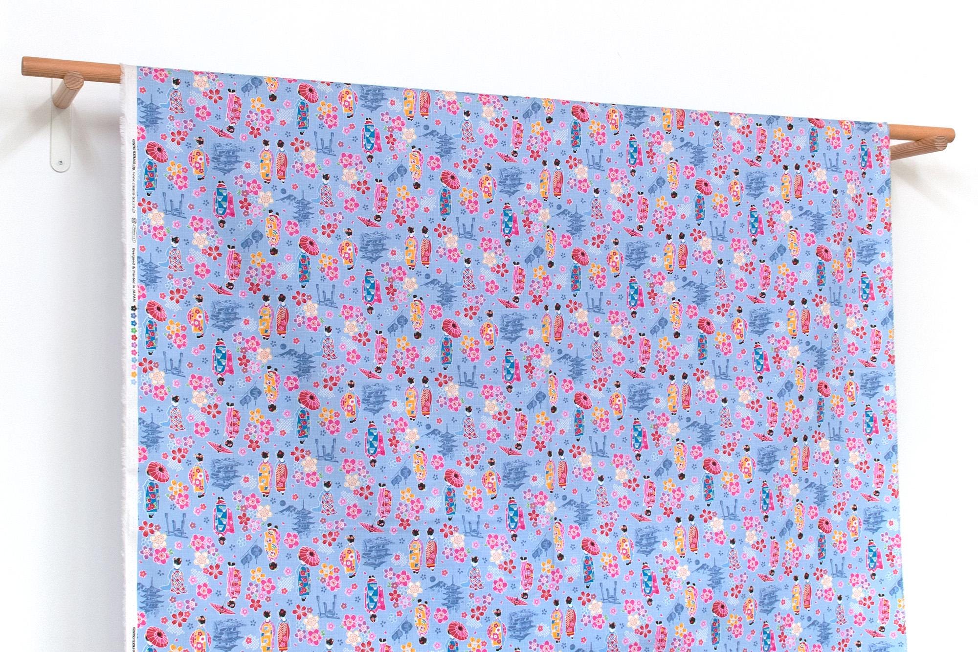 Japanese Fabric Little Maiko Dobby - C - 50cm