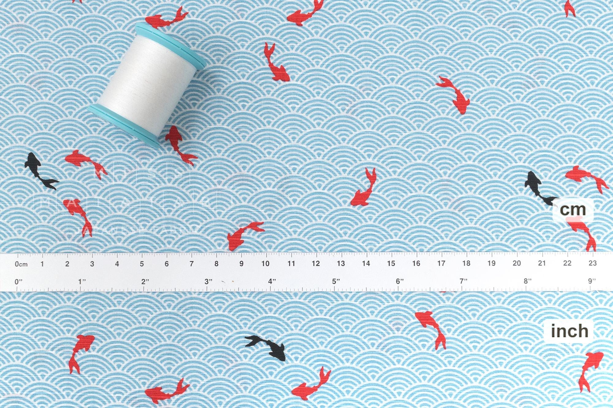 Japanese Fabric Koi Pond - C - 50cm