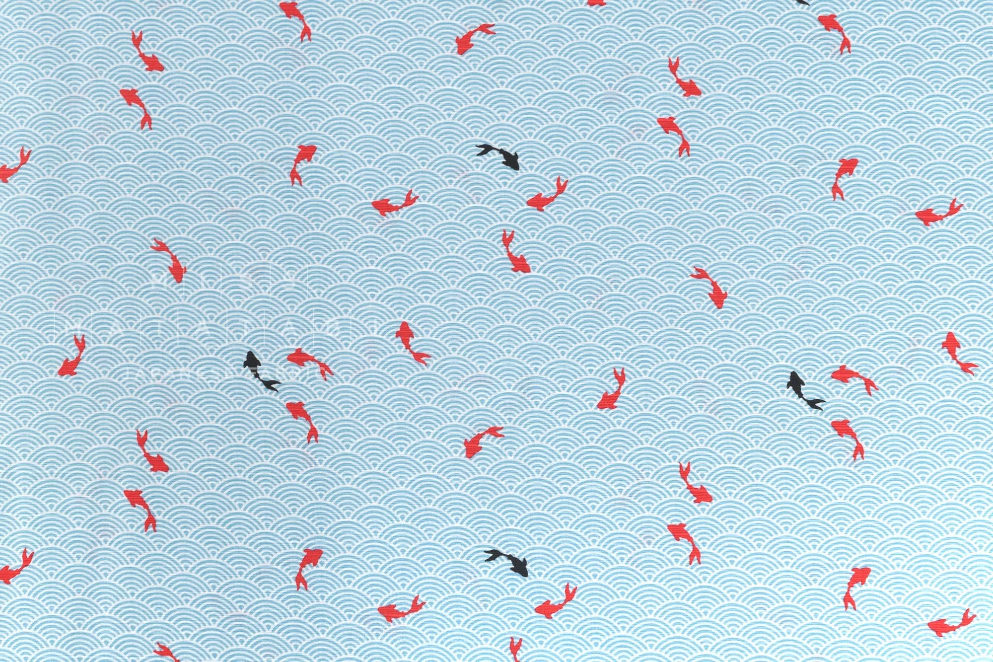 Japanese Fabric Koi Pond - C - 50cm