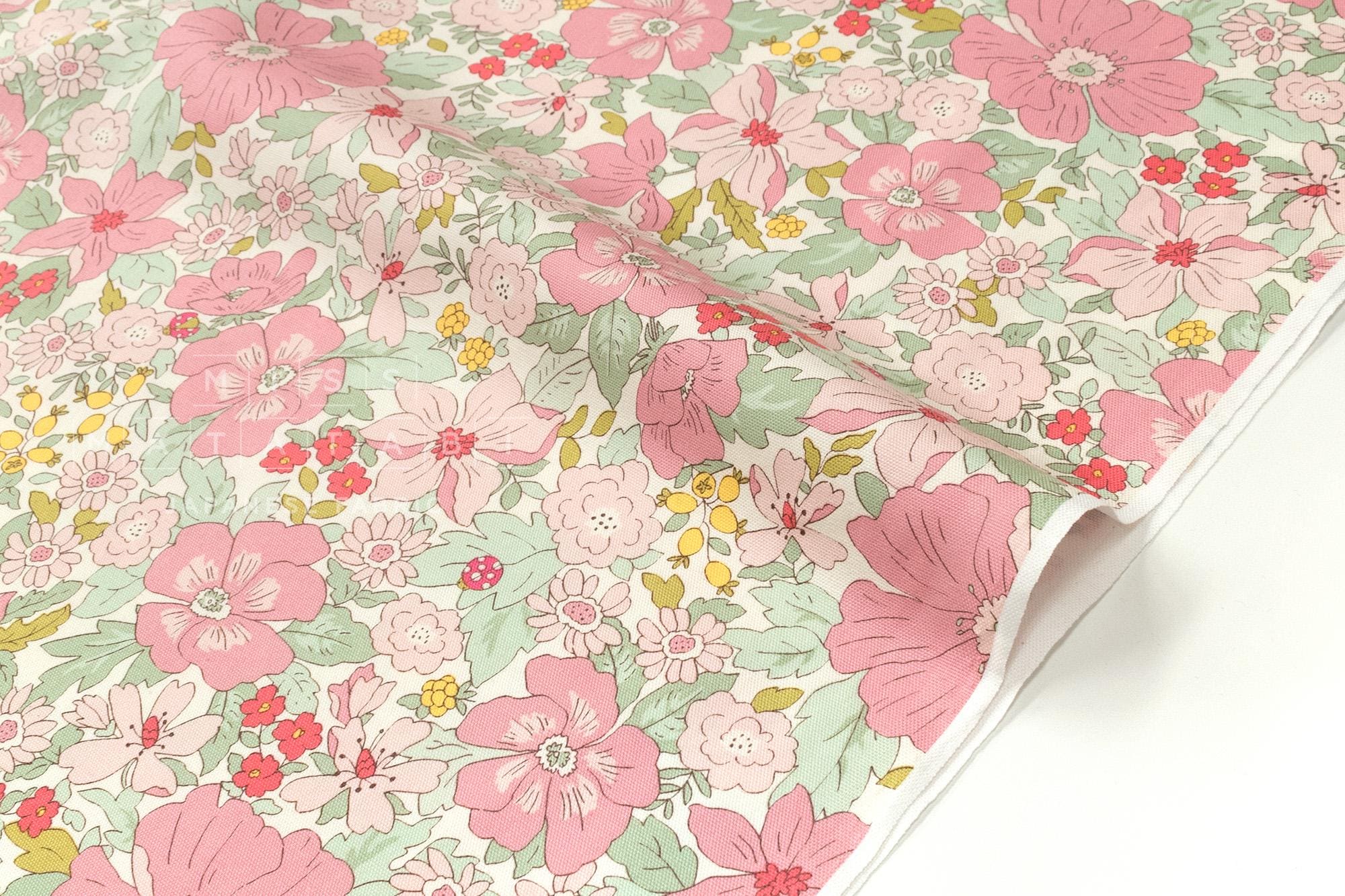 Japanese Fabric All the Flowers - pink - 50cm