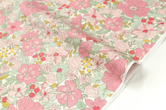 Japanese Fabric All the Flowers - pink - 50cm