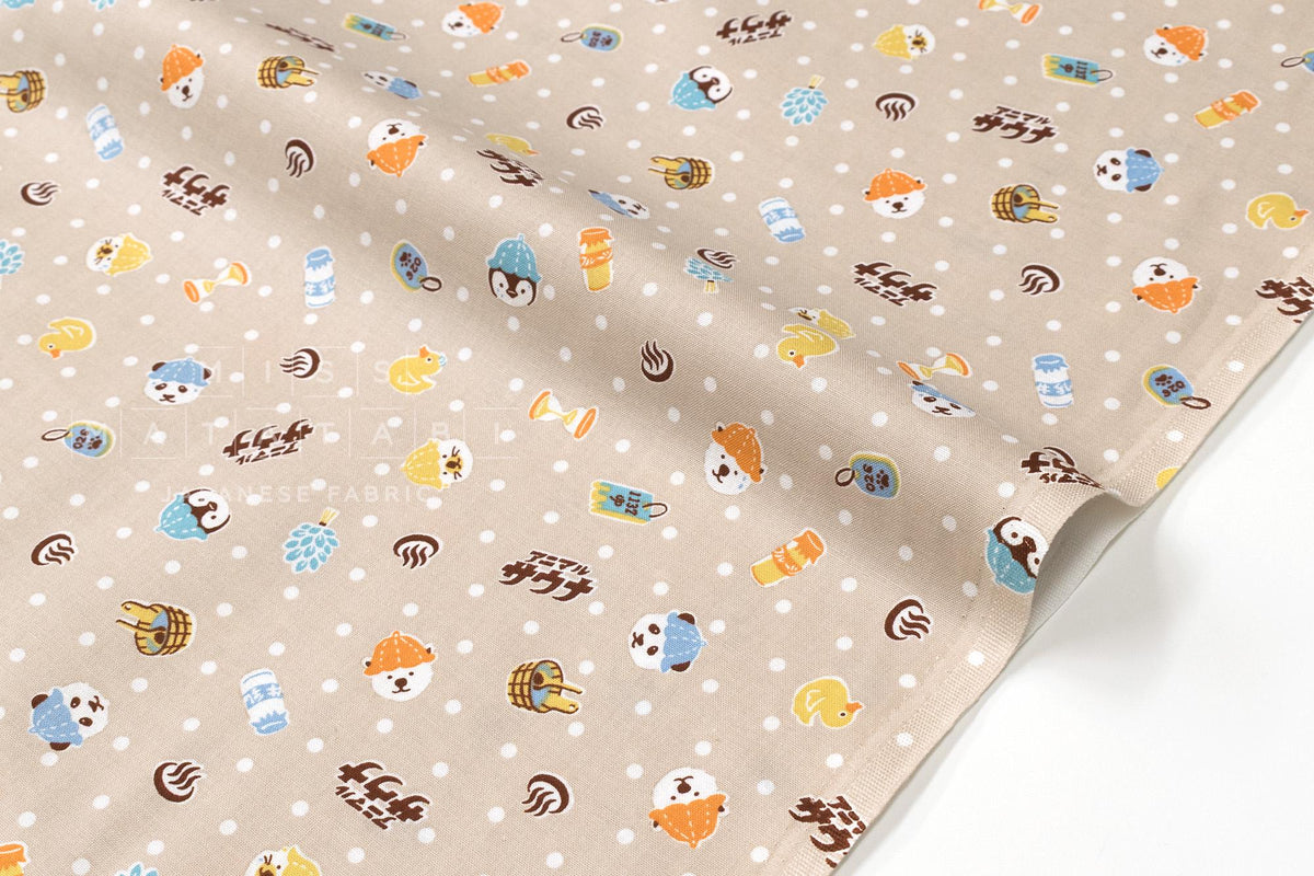 Japanese Fabric Sauna Animals - B - 50cm