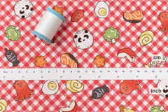 Japanese Fabric Obento - red - 50cm