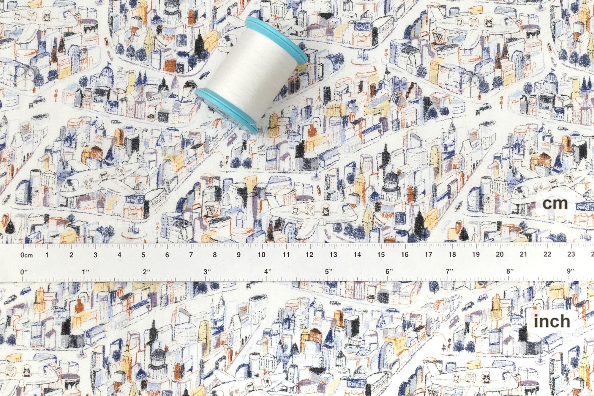 Japanese Fabric Cats Take Flight - E - 50cm