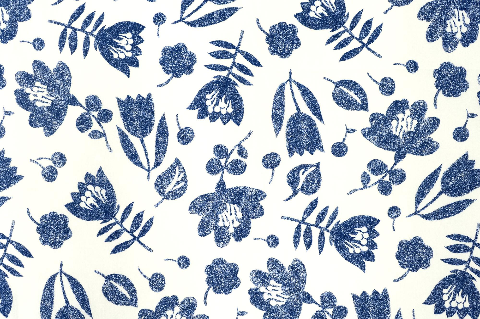 Japanese Fabric Lynette - blue - 50cm