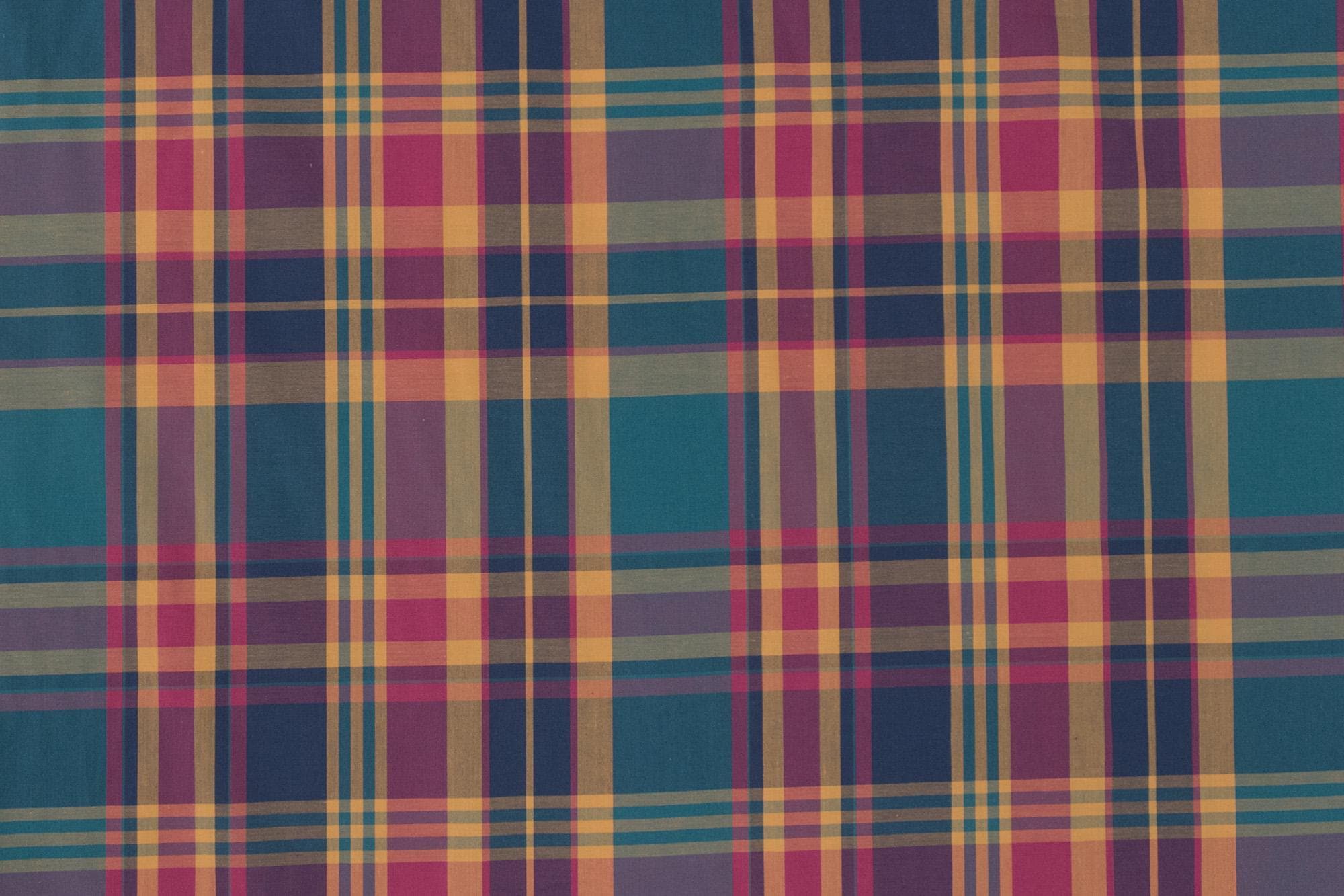 DEADSTOCK Japanese Fabric Yarn Dyed Plaid - green - 50cm