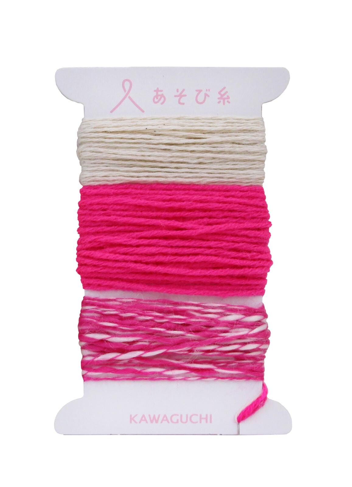 Japanese Pokeori Mini Loom Weaving Kit - bright pink