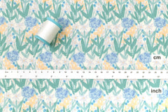 Japanese Fabric Flora - blue - 50cm