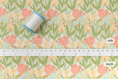 Japanese Fabric Flora - green - 50cm