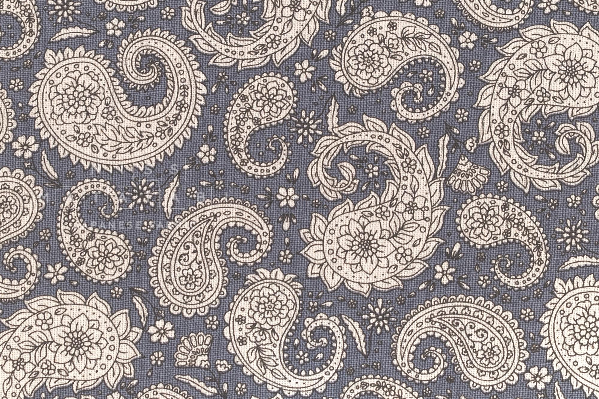 Japanese Fabric Modern Paisley - B - 50cm