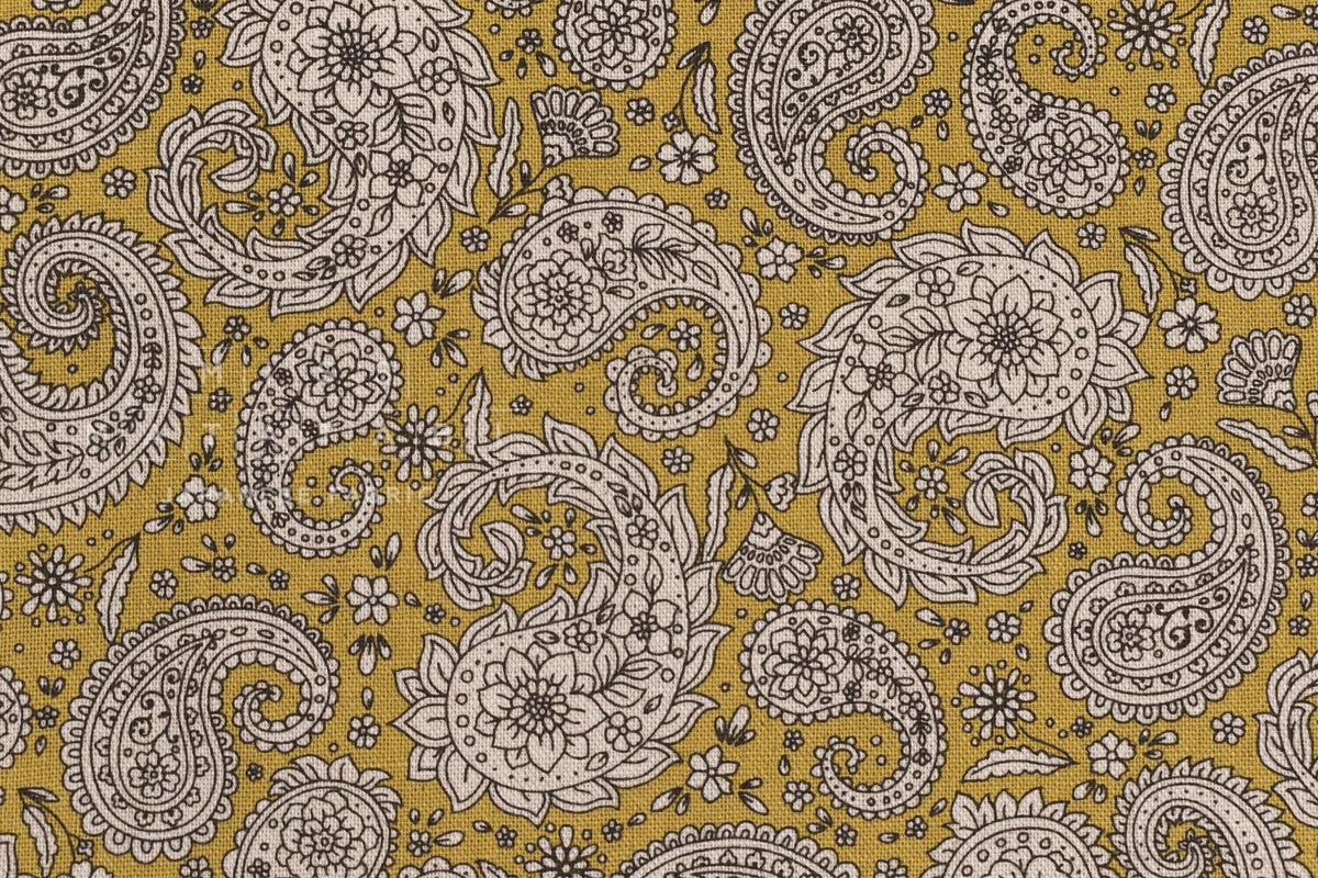 Japanese Fabric Modern Paisley - C - 50cm