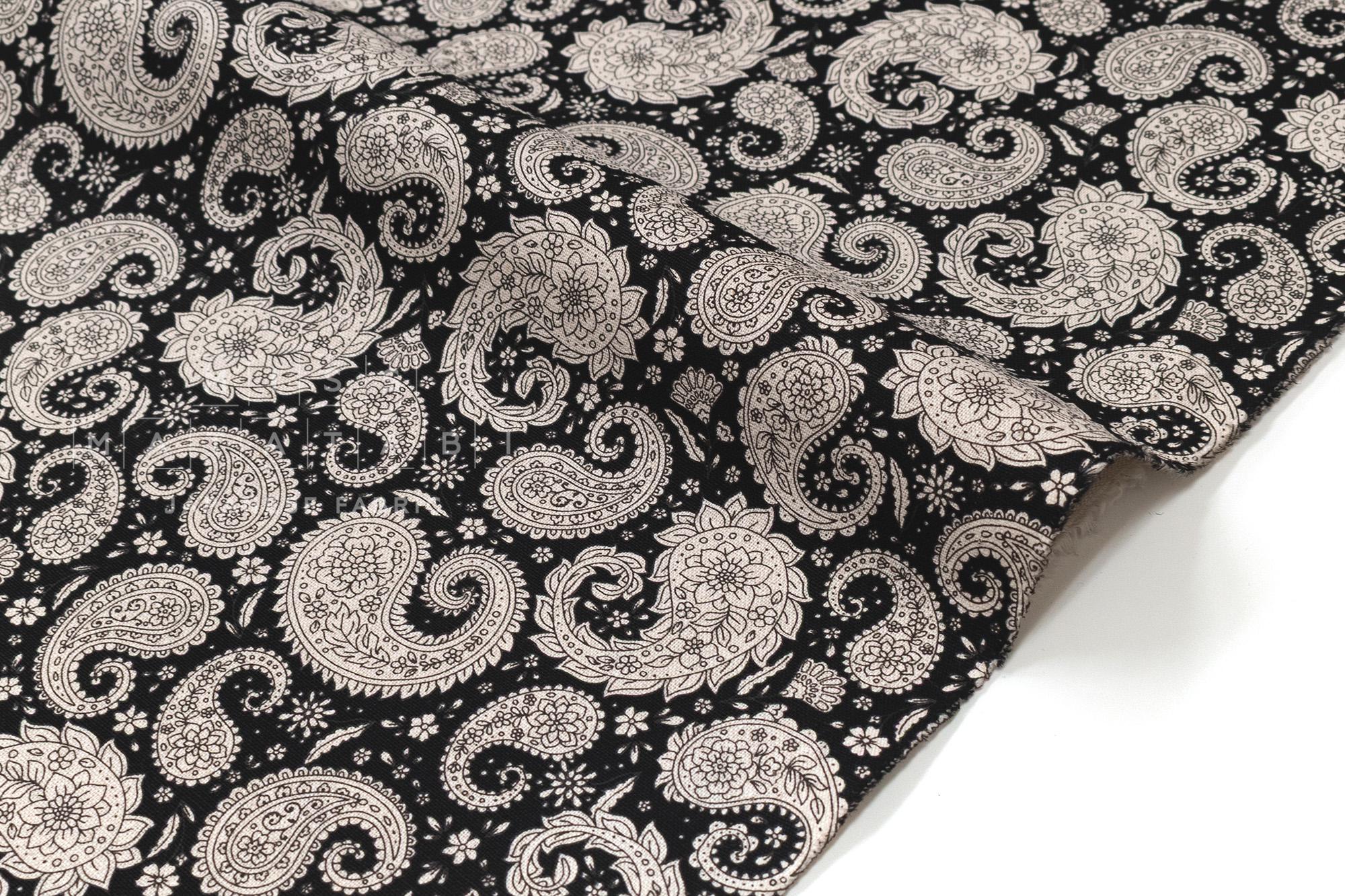 Japanese Fabric Modern Paisley - E - 50cm