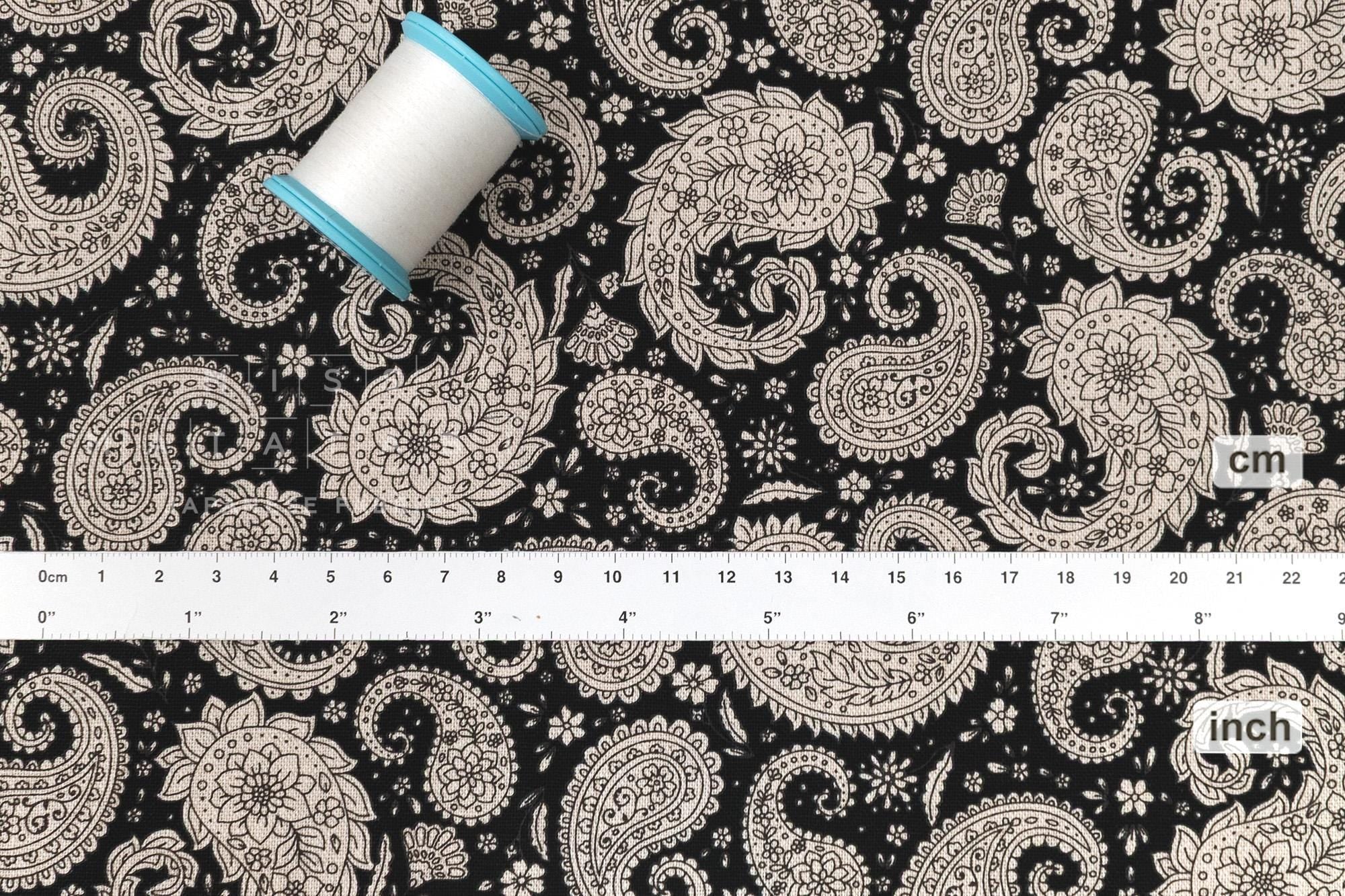 Japanese Fabric Modern Paisley - E - 50cm