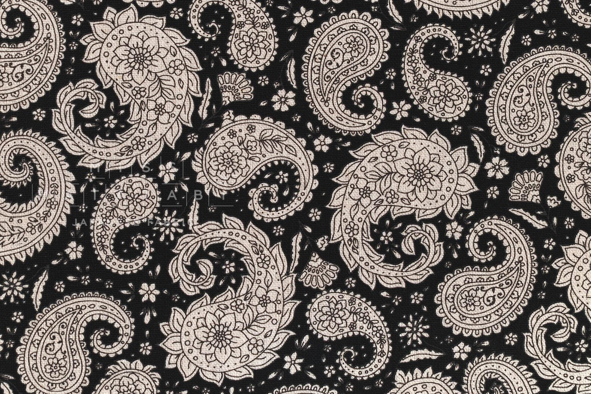 Japanese Fabric Modern Paisley - E - 50cm