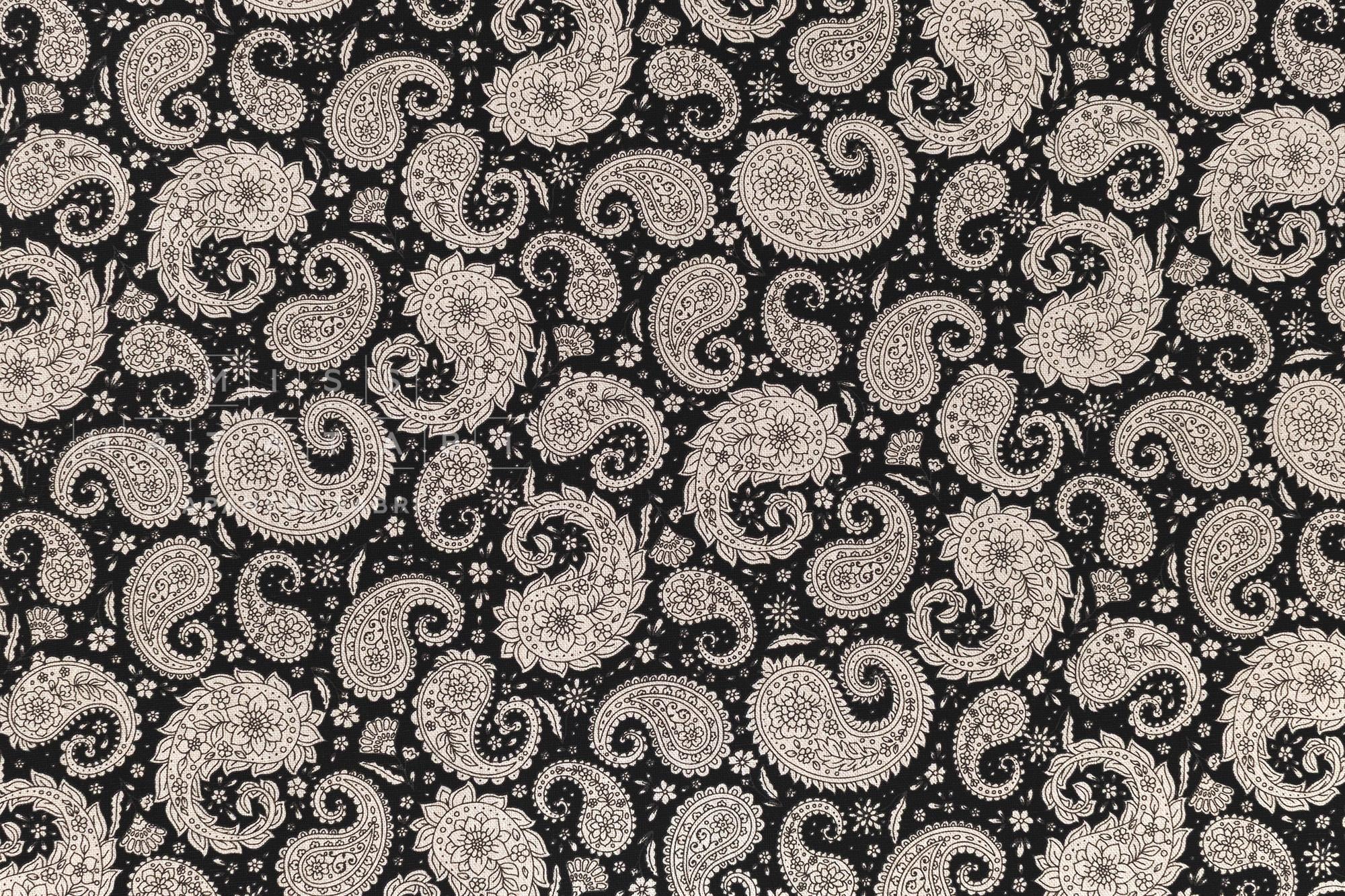 Japanese Fabric Modern Paisley - E - 50cm