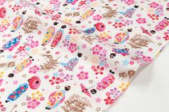 Japanese Fabric Little Maiko Dobby - A - 50cm