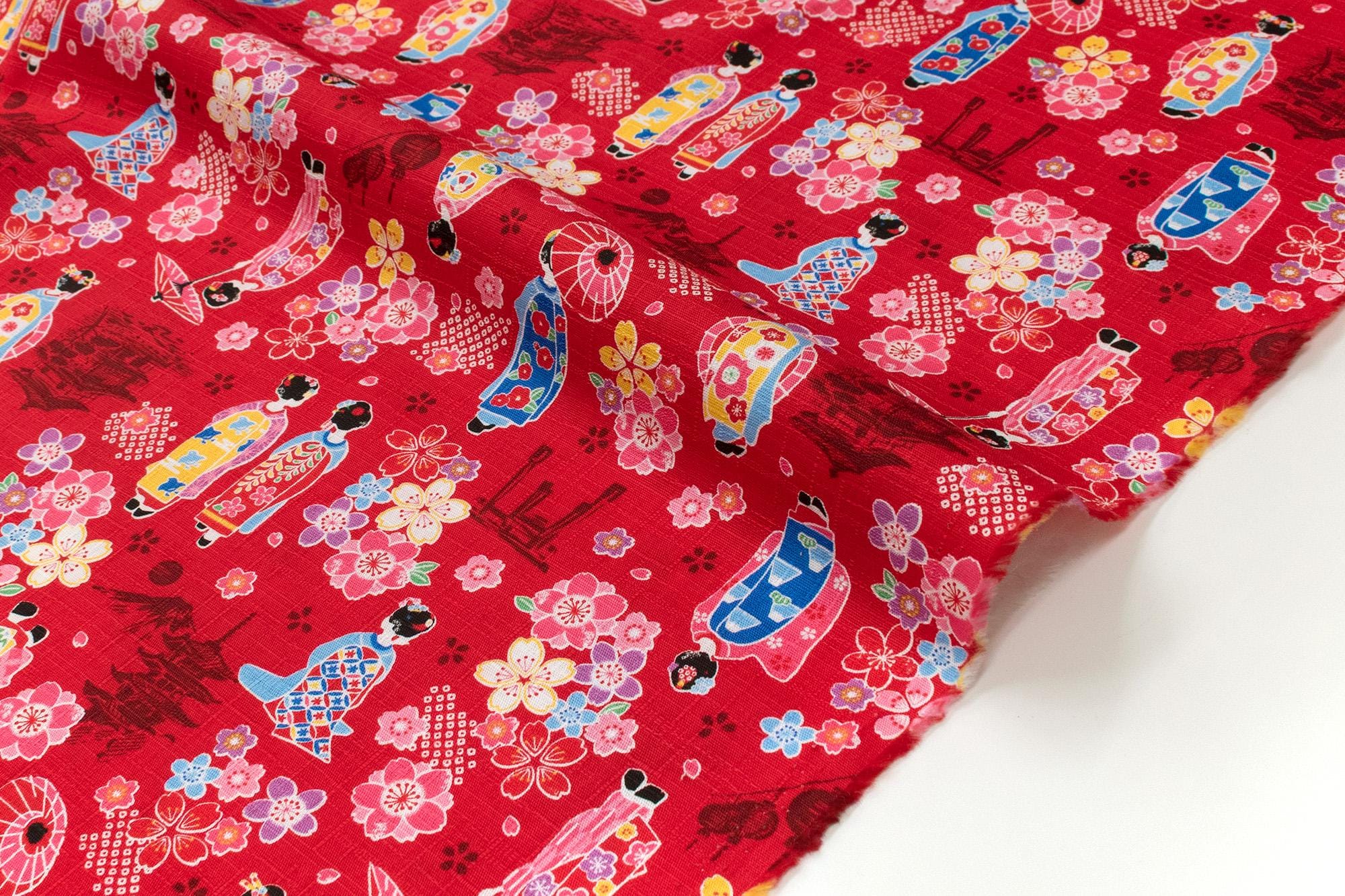 Japanese Fabric Little Maiko Dobby - D - 50cm