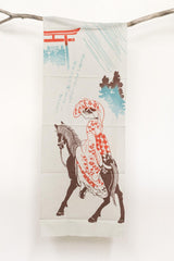 Shokunin Collection Hand-printed Chusen Japanese Tenugui Fabric - Year of the Horse 2026 - aritohoshizu 49