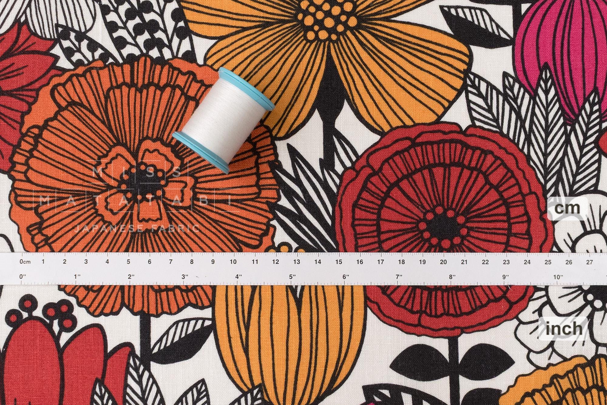 Japanese Fabric Mattina Di Vacanza Isla Floral - C - 50cm