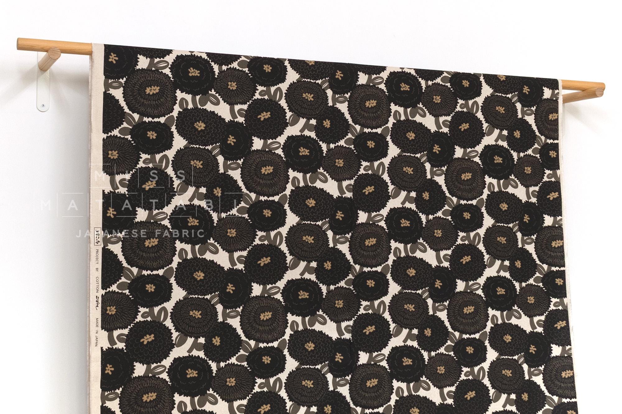 Japanese Fabric Misty Dahlia - D - 50cm