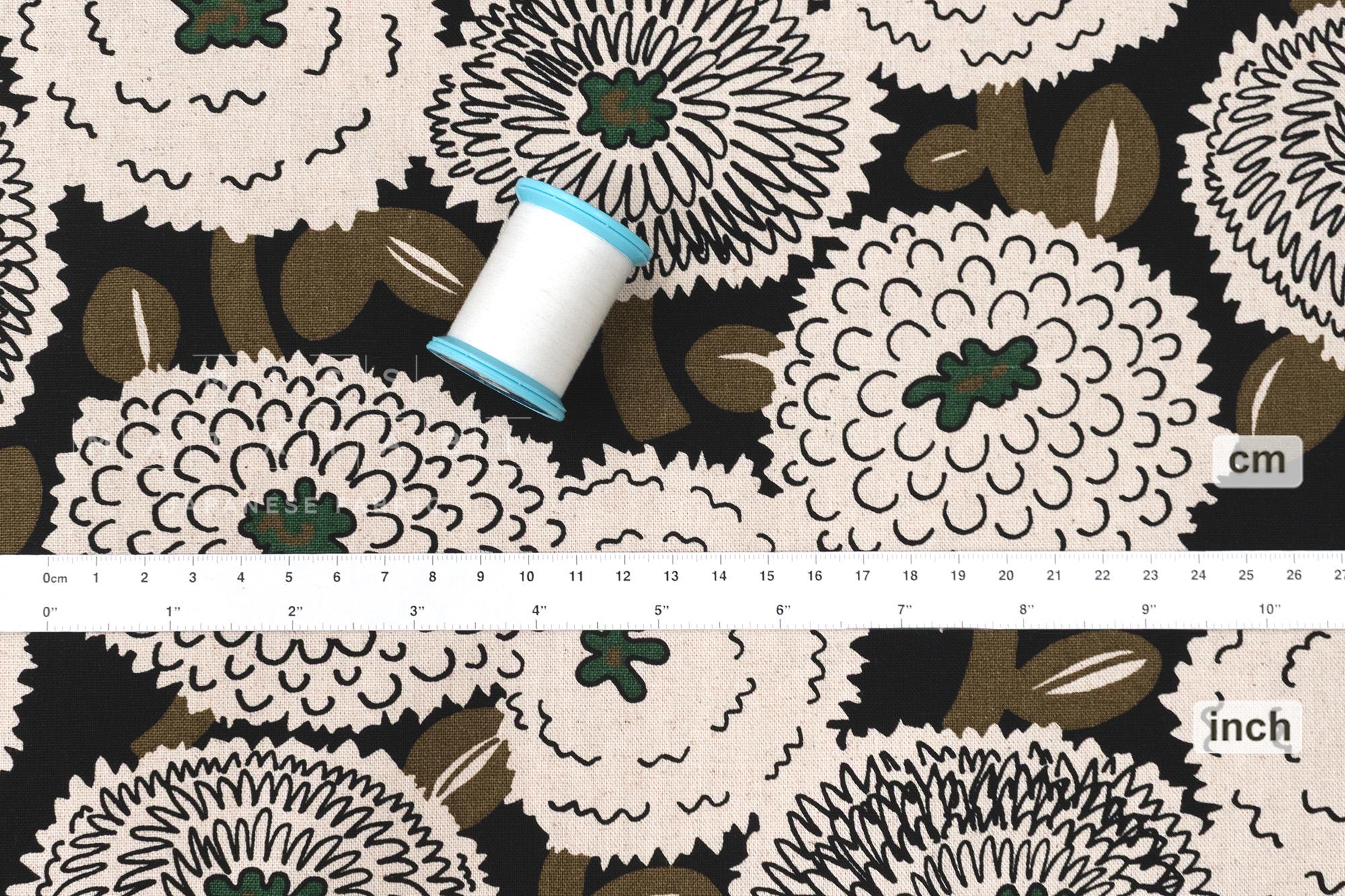 Japanese Fabric Misty Dahlia - E - 50cm