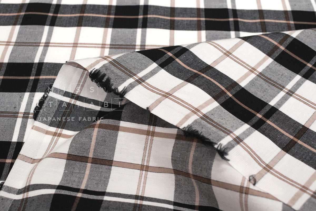 DEADSTOCK Japanese Fabric Plaid Check - 1 - 50cm