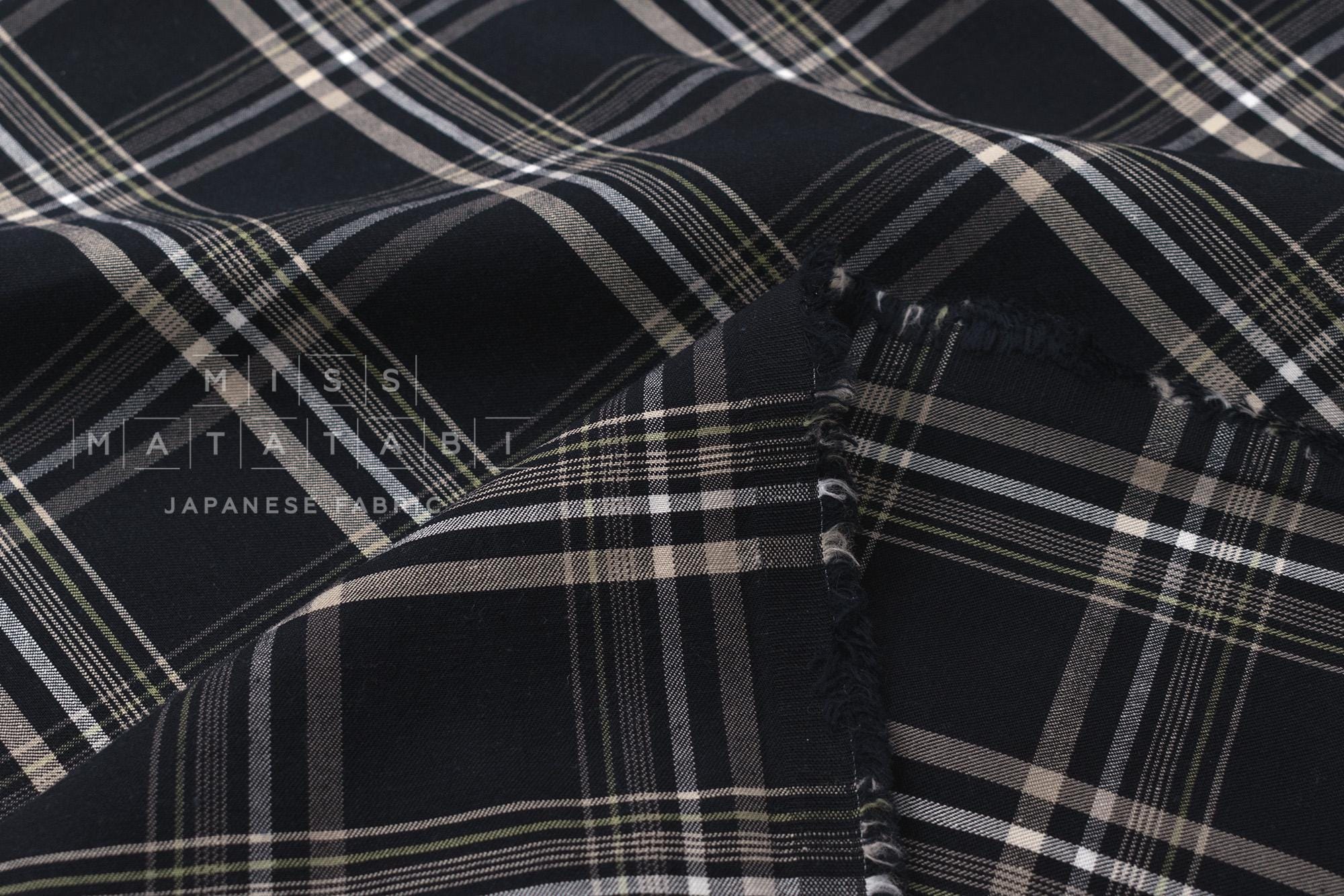 DEADSTOCK Japanese Fabric Plaid Check - 3 - 50cm