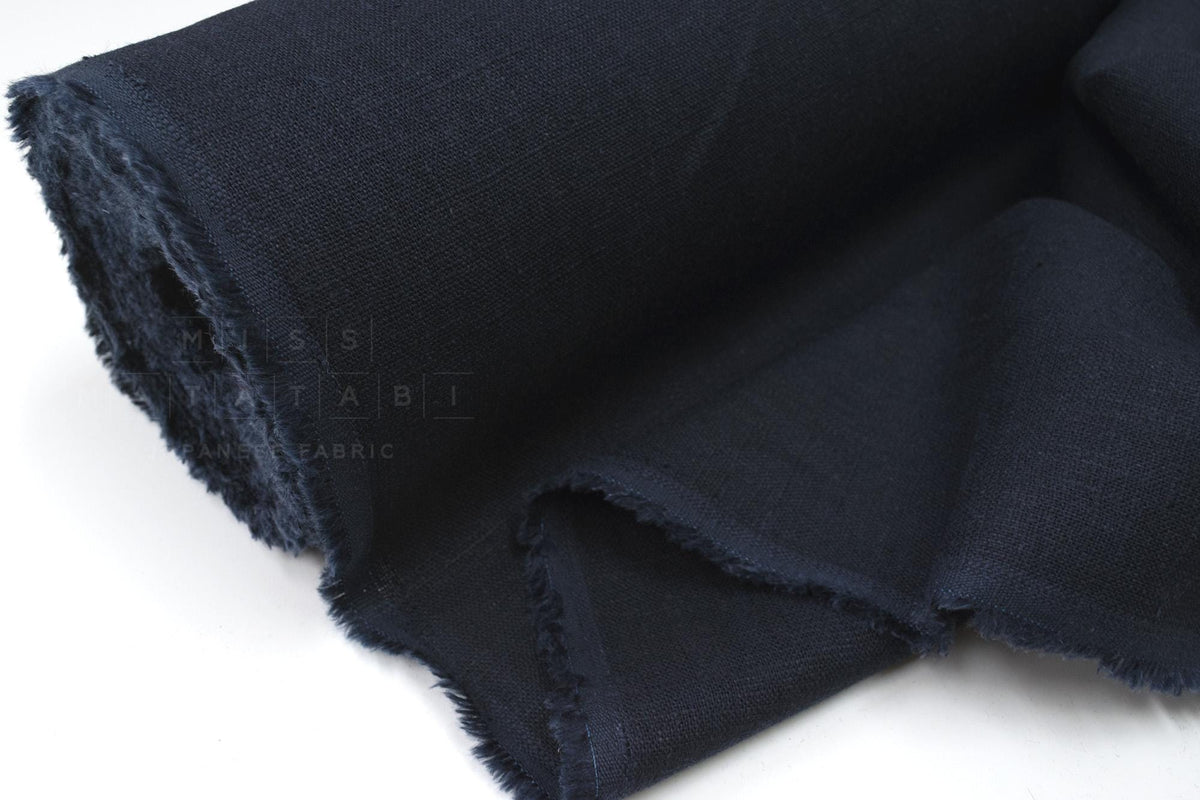 DEADSTOCK Japanese Fabric 100% Linen Solids - 5 - 50cm