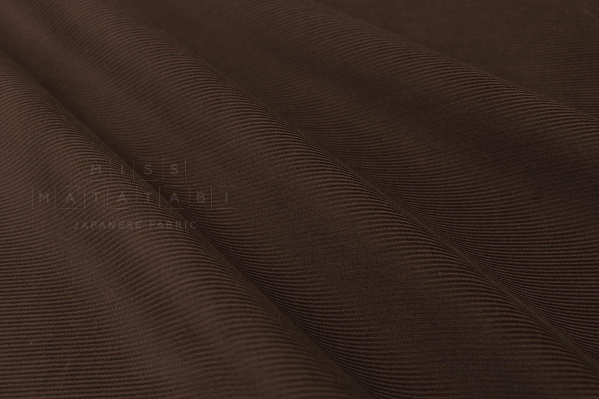 DEADSTOCK Japanese Fabric Corduroy 57464 - brown - 50cm