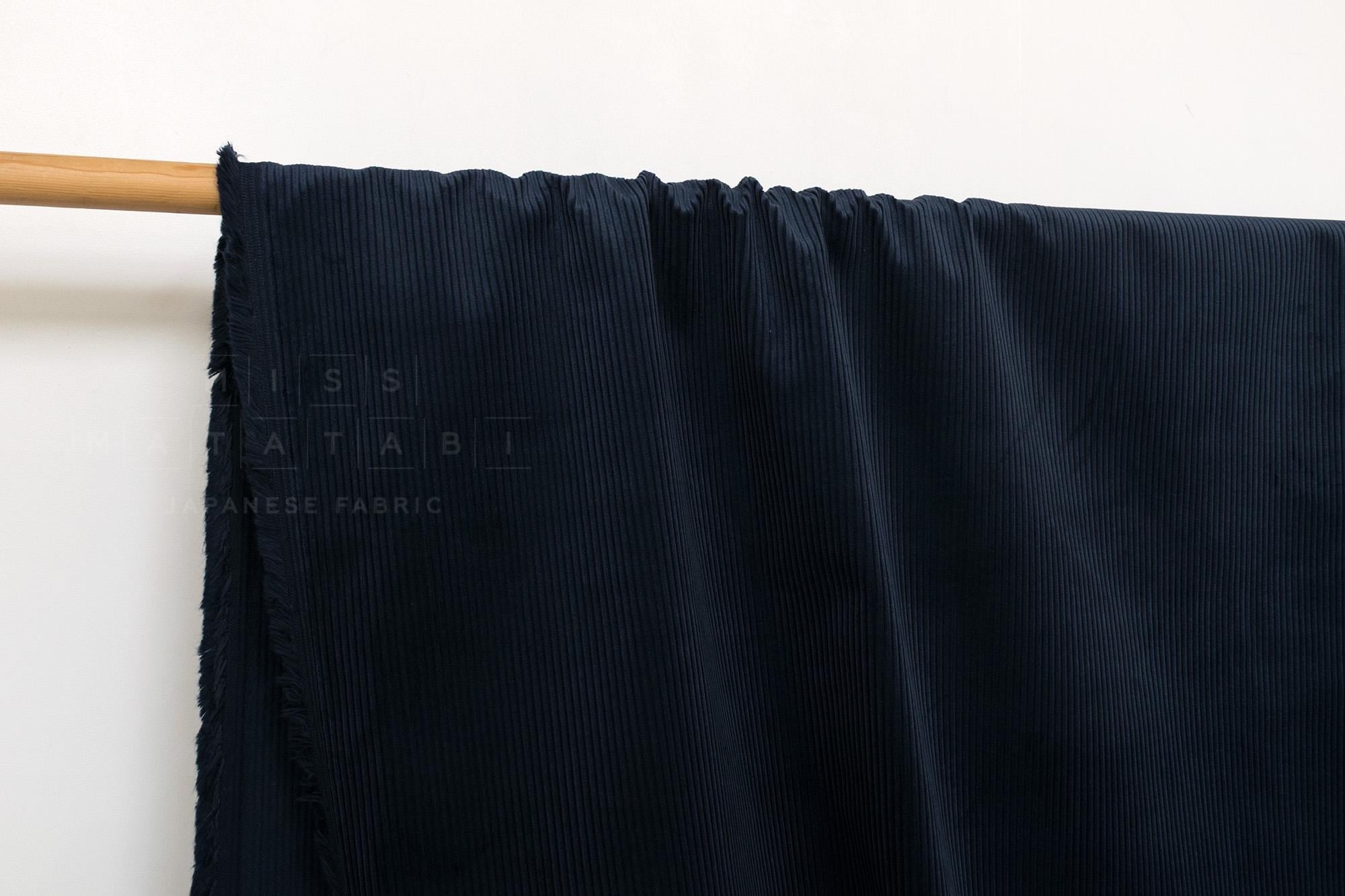 DEADSTOCK Japanese Fabric Corduroy 57725 - navy blue - 50cm