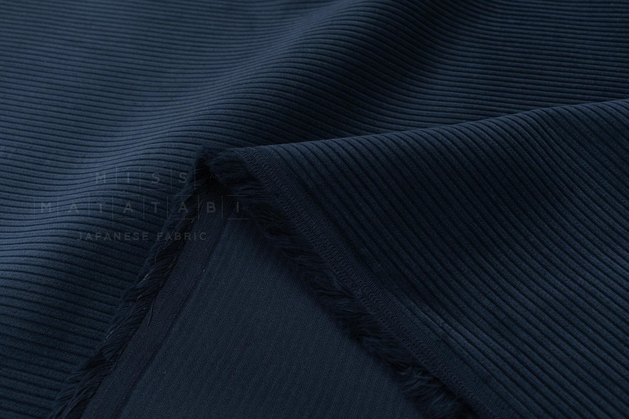 DEADSTOCK Japanese Fabric Corduroy 57725 - navy blue - 50cm