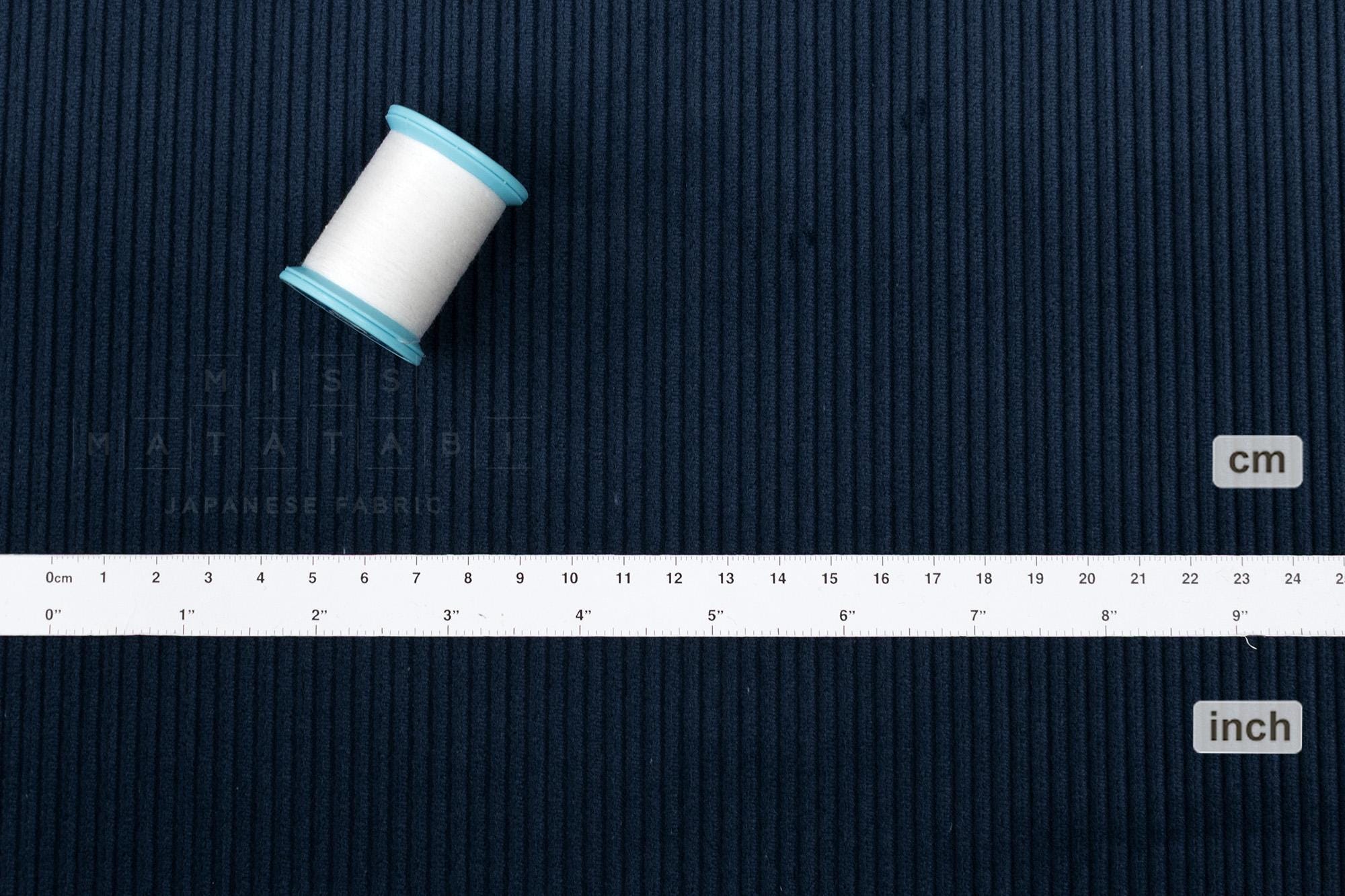 DEADSTOCK Japanese Fabric Corduroy 57725 - navy blue - 50cm